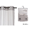 CORTINA CINZA CLARO 140X260 CM