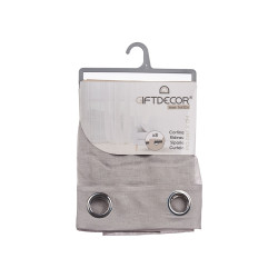CORTINA CINZA CLARO 140X260 CM