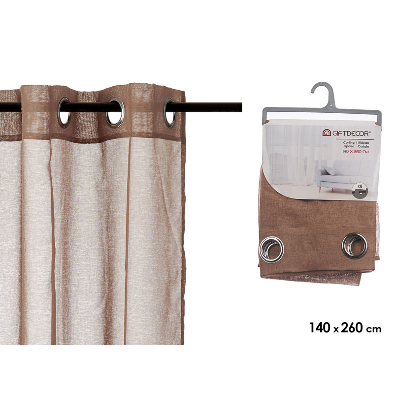 RIDEAU MARRON 140X260 CM