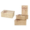 CONJ 3 CAIXAS CARTAO RECTANG NATURAL RISCAS LAÇO