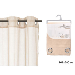 RIDEAU BEIGE 140X260 CM