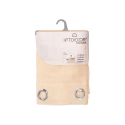 CORTINA VISILLO NATURAL 140X260 CM
