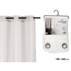 CORTINA VISILLO BRANCA 140X260 CM