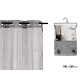 RIDEAU DENTELLE GRIS FONCÉ 140X260 CM