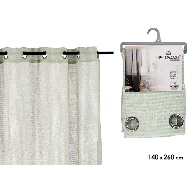 140X260 CM GREEN CURTAIN 