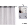 RIDEAU DENTELLE GRIS CLAIR 140X260 CM