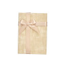 SET 3 CAJAS CARTON RECTANGULAR NATURAL RAYAS LAZO