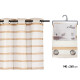 TENDINA RIGHE MARRONE 140X260 CM