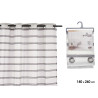 CORTINA VISILLO RAYAS GRIS 140X260 CM