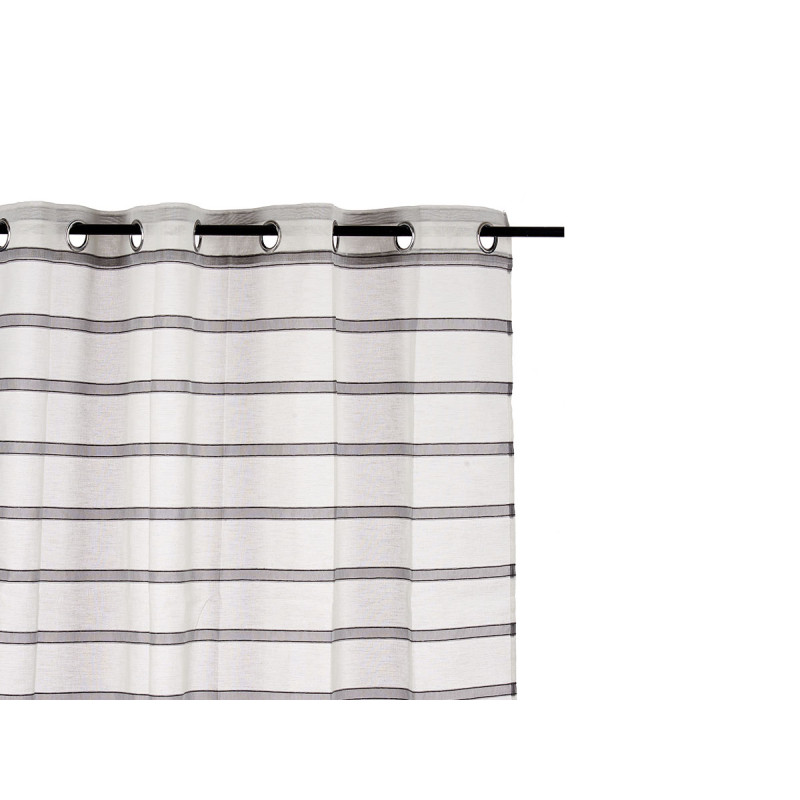 CORTINA VISILLO COM RISCAS GRIS 140X260 CM