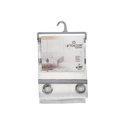 CORTINA VISILLO COM RISCAS GRIS 140X260 CM