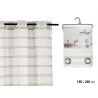 140X260 CM GREEN WITH STRIPES CURTAIN 
