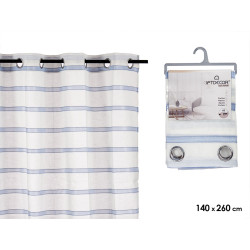 140X260 CM BLUE WITH STRIPES CURTAIN 
