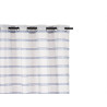RIDEAU DENTELLE RAYURES BLEU 140X260 CM