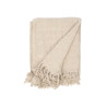 COVER MULTI-USE POMPON NATURAL 120X150CM