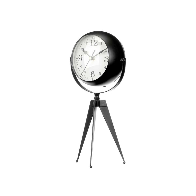 FORGE CLOCK OVAL DIAL MIRROR BLACK 32CM