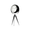 FORGE CLOCK OVAL DIAL MIRROR BLACK 32CM