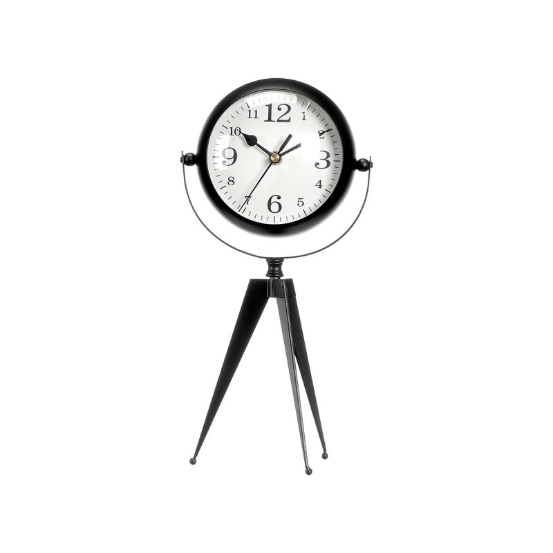 FORGE CLOCK OVAL DIAL MIRROR BLACK 32CM