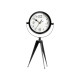 RELOGIO FERRO ESFERA ESPELHO PRETO 32CM