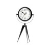 FORGE CLOCK OVAL DIAL MIRROR BLACK 32CM