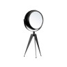 FORGE CLOCK OVAL DIAL MIRROR BLACK 32CM