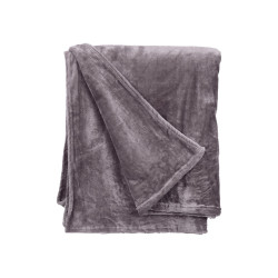 COUVERTURE EN SOIE GRIS CLAIR 130X160CM