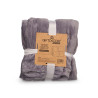 SILKY BLANKET LIGHT GREY 130X160XM