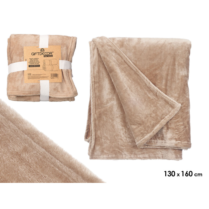 SILKY BLANKET BEIGE 130X160XM