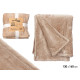 COUVERTURE EN SOIE BEIGE 130X160CM