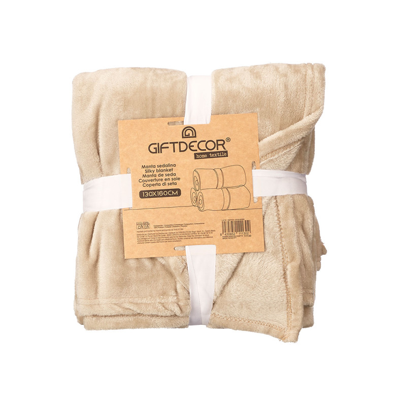 SILKY BLANKET BROWN 130X160XM