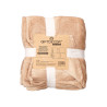 COUVERTURE EN SOIE BEIGE 180X220CM