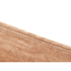 COUVERTURE EN SOIE BEIGE 180X220CM