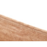 COUVERTURE EN SOIE BEIGE 180X220CM