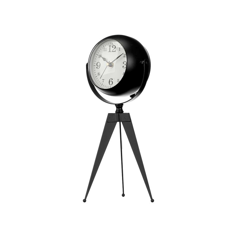 FORGE CLOCK OVAL DIAL MIRROR BLACK 30CM