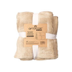 MANTA SEDALINA MARRON 180X220CM