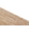 COUVERTURE EN SOIE BRUN 180X220CM