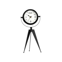 FORGE CLOCK OVAL DIAL MIRROR BLACK 30CM