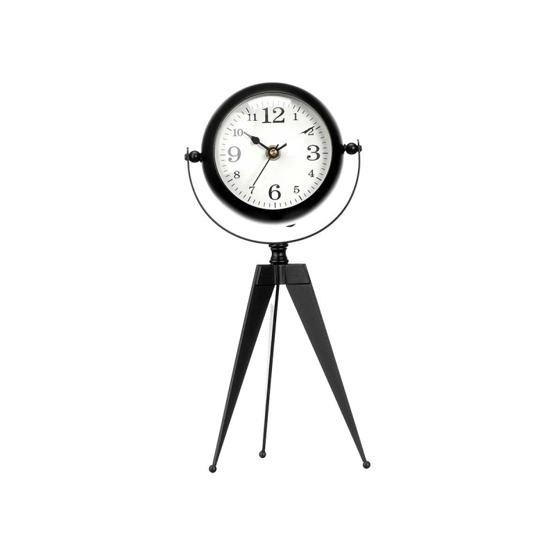 FORGE CLOCK OVAL DIAL MIRROR BLACK 30CM