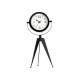 FORGE CLOCK OVAL DIAL MIRROR BLACK 30CM