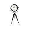 HORLOGE FORGE CADRAN OVALE MIROIR NOIR 30CM