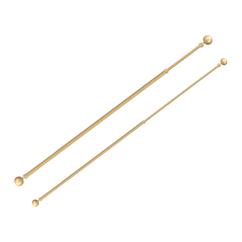 BARRA CORTINA SURT 2 120-210CM DORADO