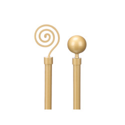 CURTAIN ROD SURT 2 120 X 210CM GOLDEN