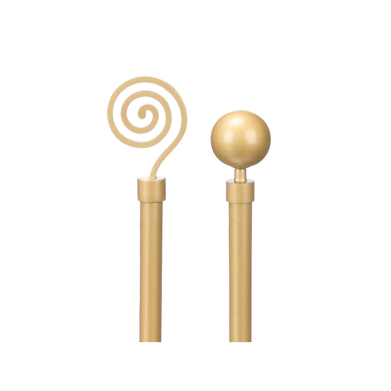 BARRA CORTINA SURT 2 120-210CM DORADO