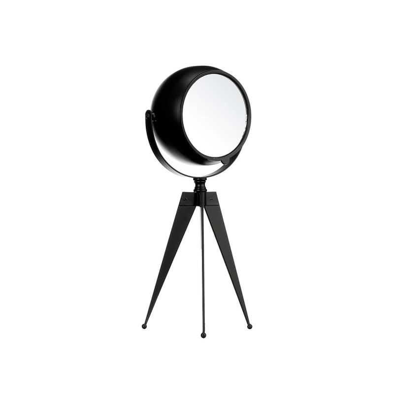 FORGE CLOCK OVAL DIAL MIRROR BLACK 30CM