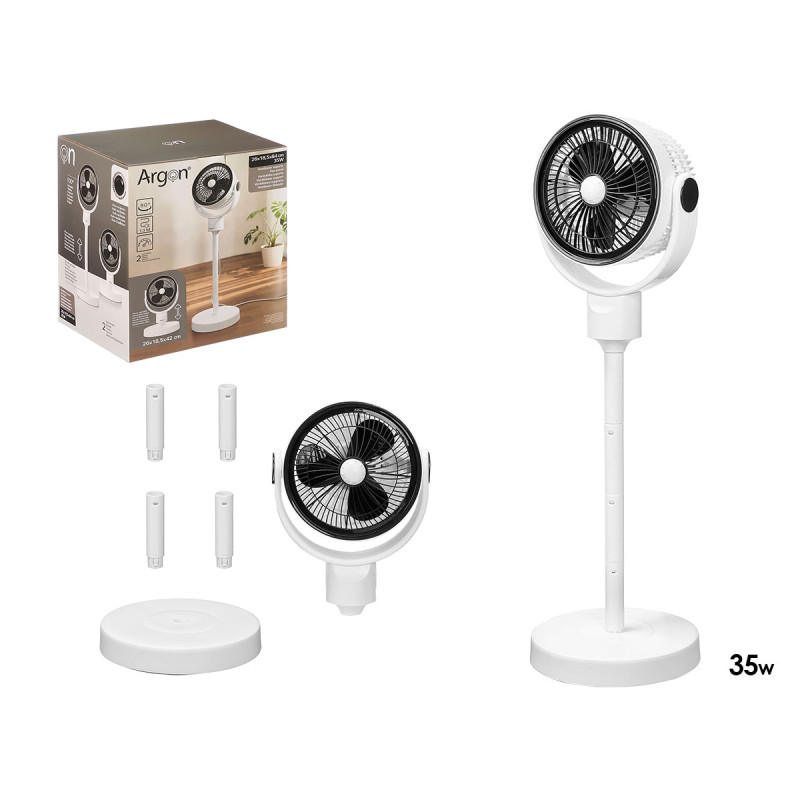 VENTOINHA GIRATORIA SUPORTE AJUSTAVEL 35W BICOLOR