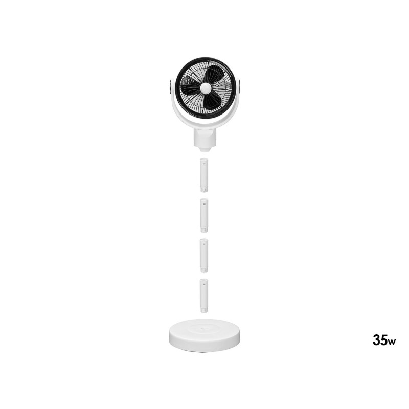 VENTILADOR GIRATORIO SOPORTE AJUSTABLE 35W BICOLOR