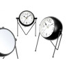 HORLOGE FORGE CADRAN OVALE MIROIR NOIR 21CM