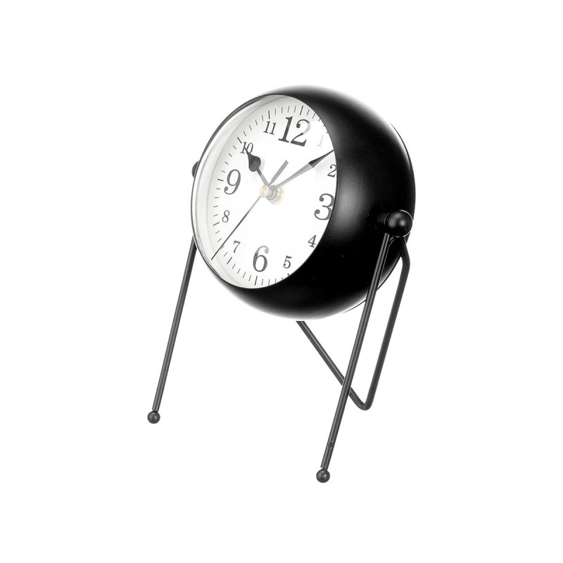FORGE CLOCK OVAL DIAL MIRROR BLACK 21CM