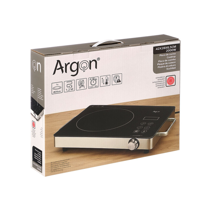 2000W DIGITAL INDUCTION HOB WITH HANDLES