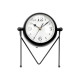 FORGE CLOCK OVAL DIAL MIRROR BLACK 21CM